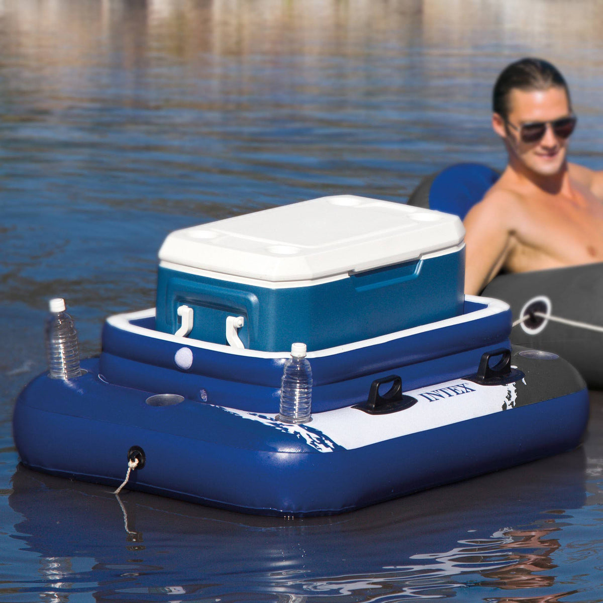 72 Can Beverage Cooler Float with Lid (3 Pack) S229