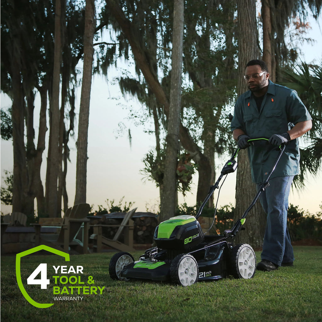 80V 21 Self Propelled Mower 5Ah Battery & Charger J42644