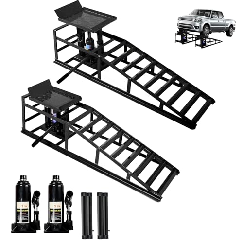 2PC 5Ton Hydraulic Car Ramps Y6286