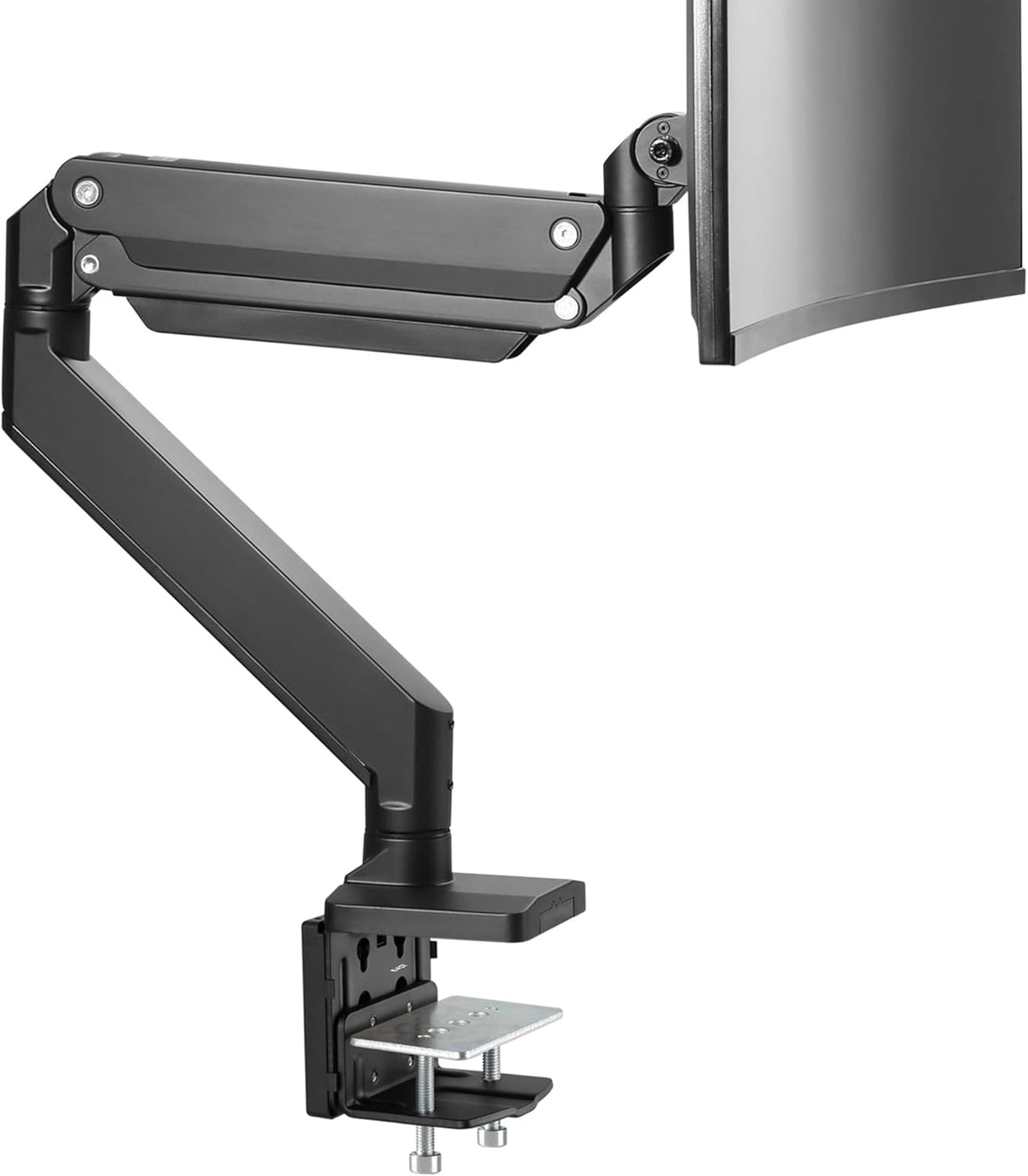 White Single Monitor Arm Desk Mount K81120