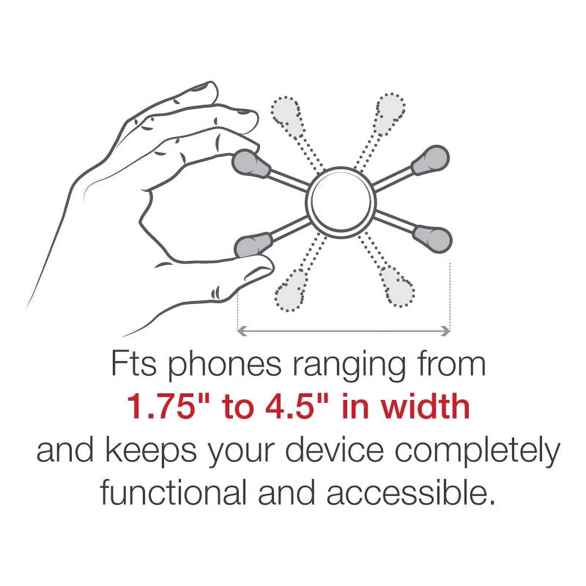 Large Phone Mount with Motorcycle Fork Stem Base Y37272