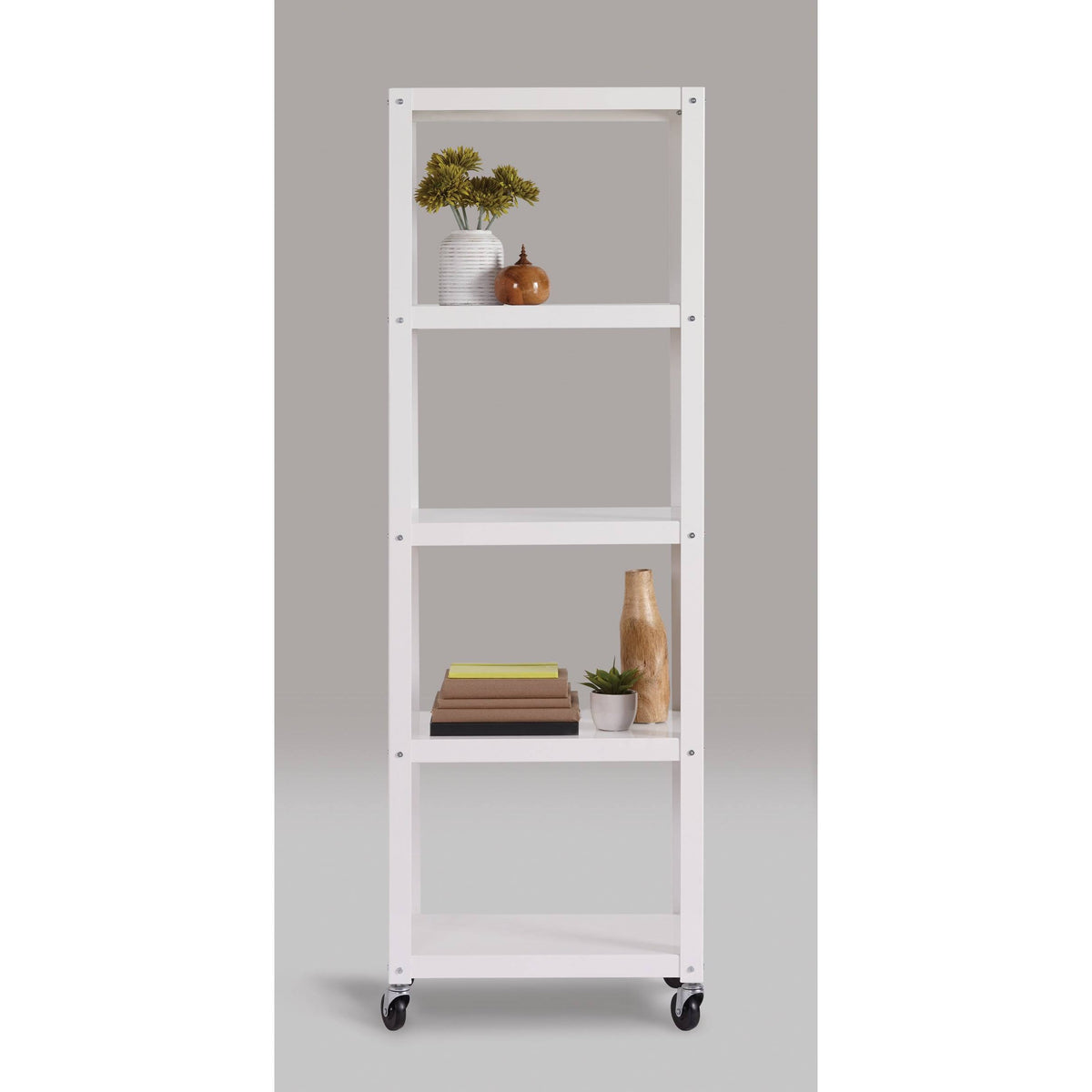 Black 5-Shelf Bookcase Cart I538