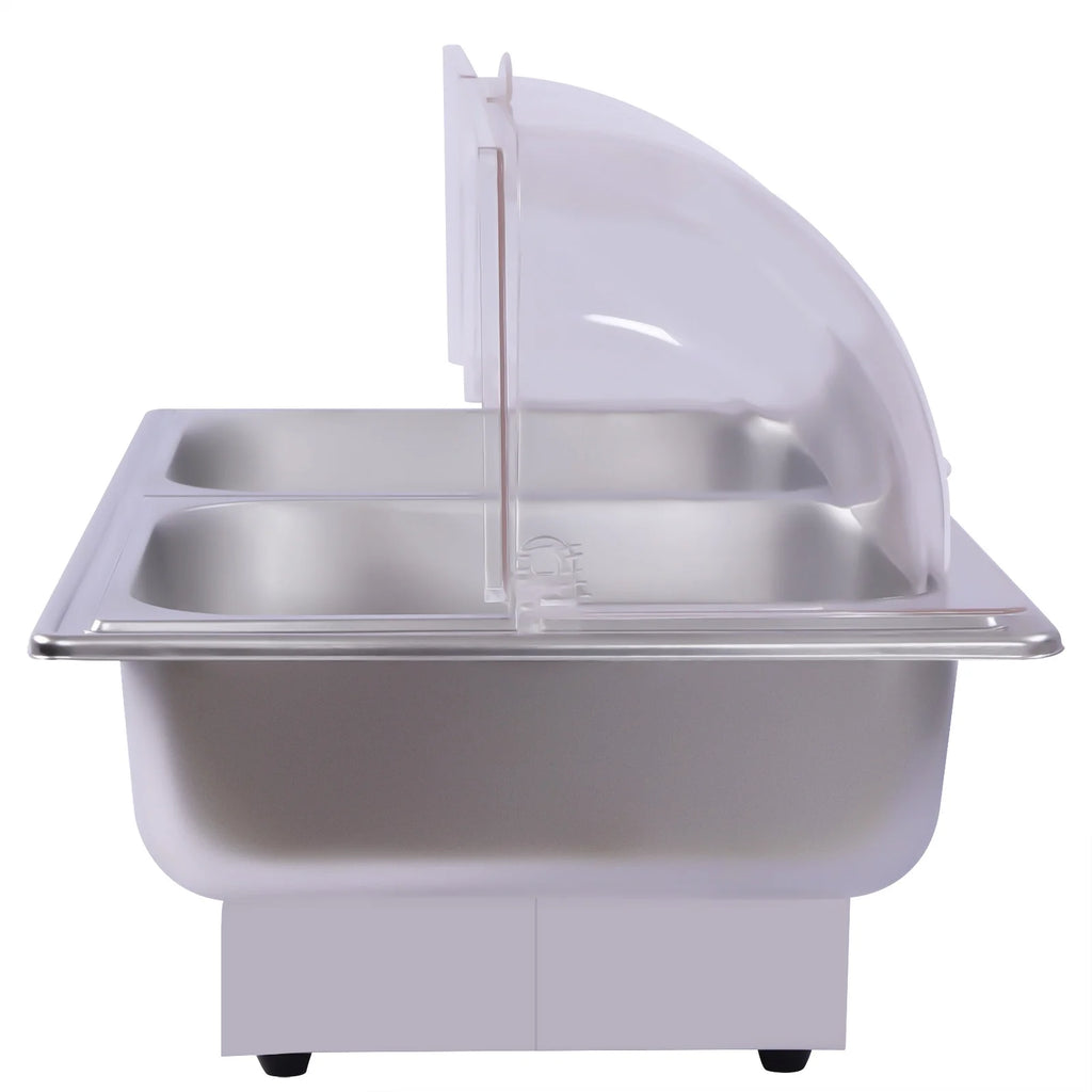 110V Stainless Steel Chafing Dish Buffet Set 2 Food Pot Y937