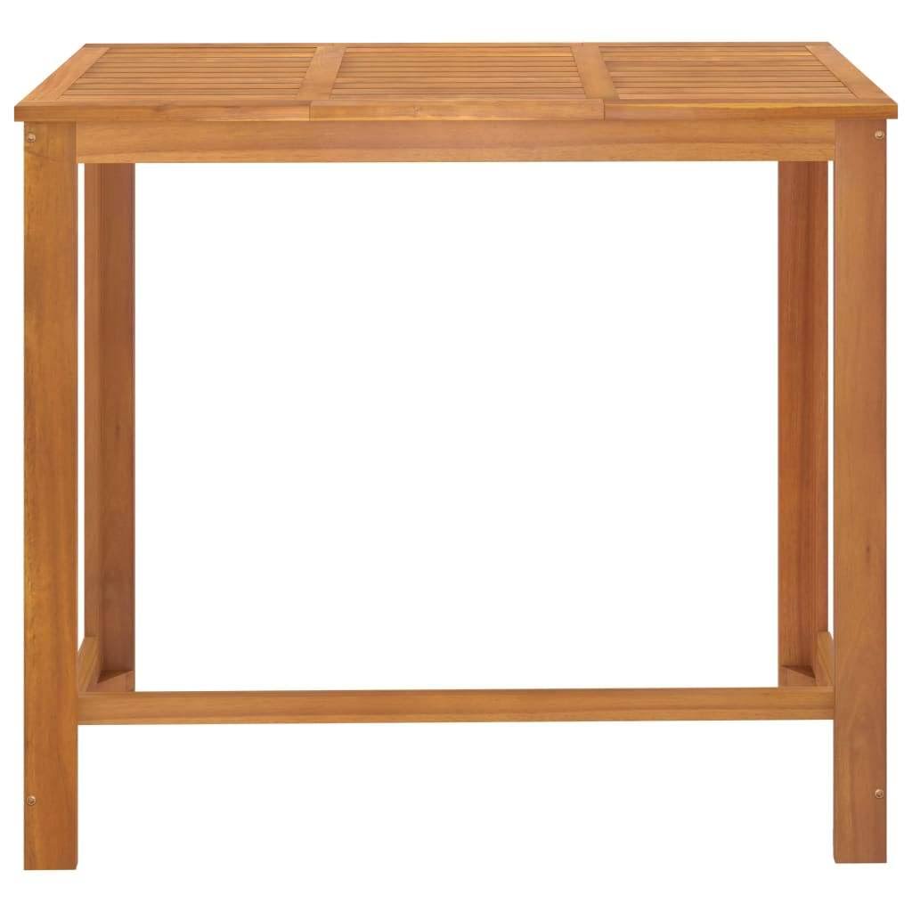 5 Piece Bar Set Solid Acacia Wood O15390