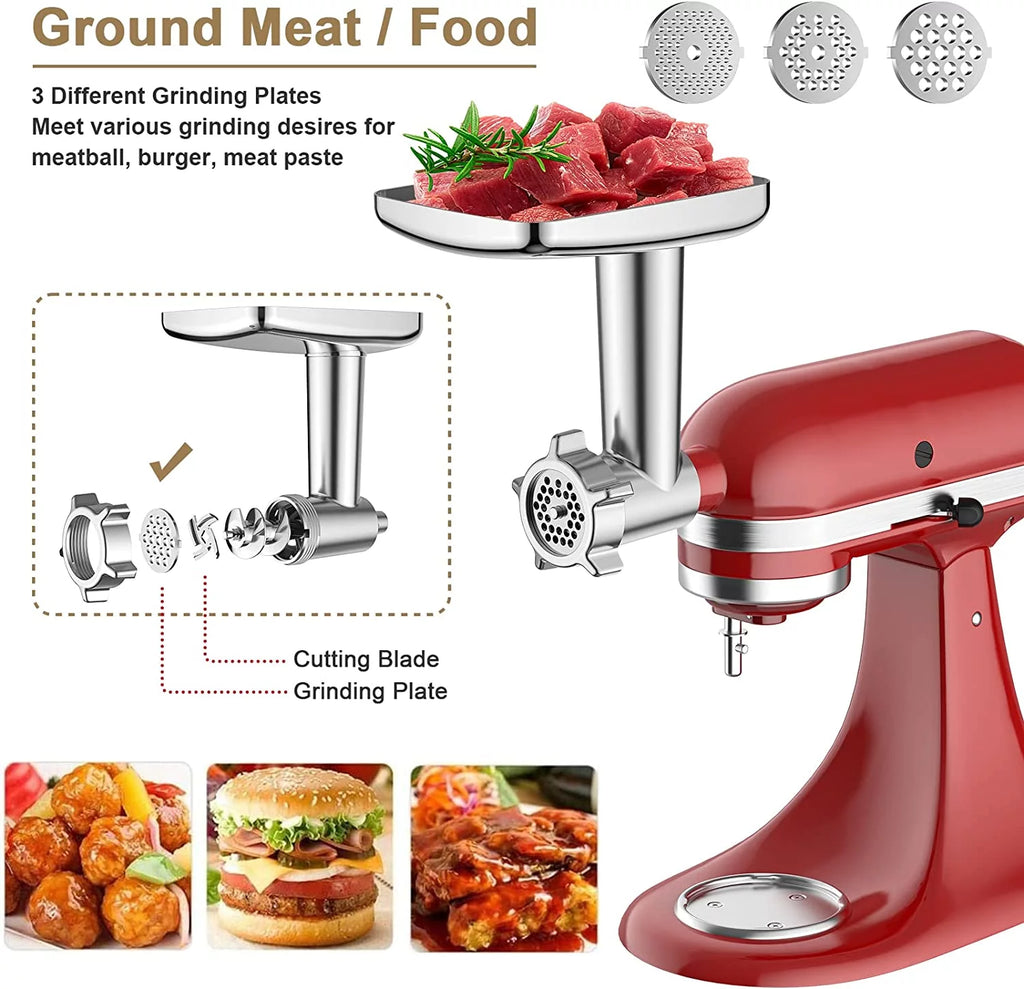 Meat Grinder & Slicer Shredder Attachments for Stand Mixers W399395