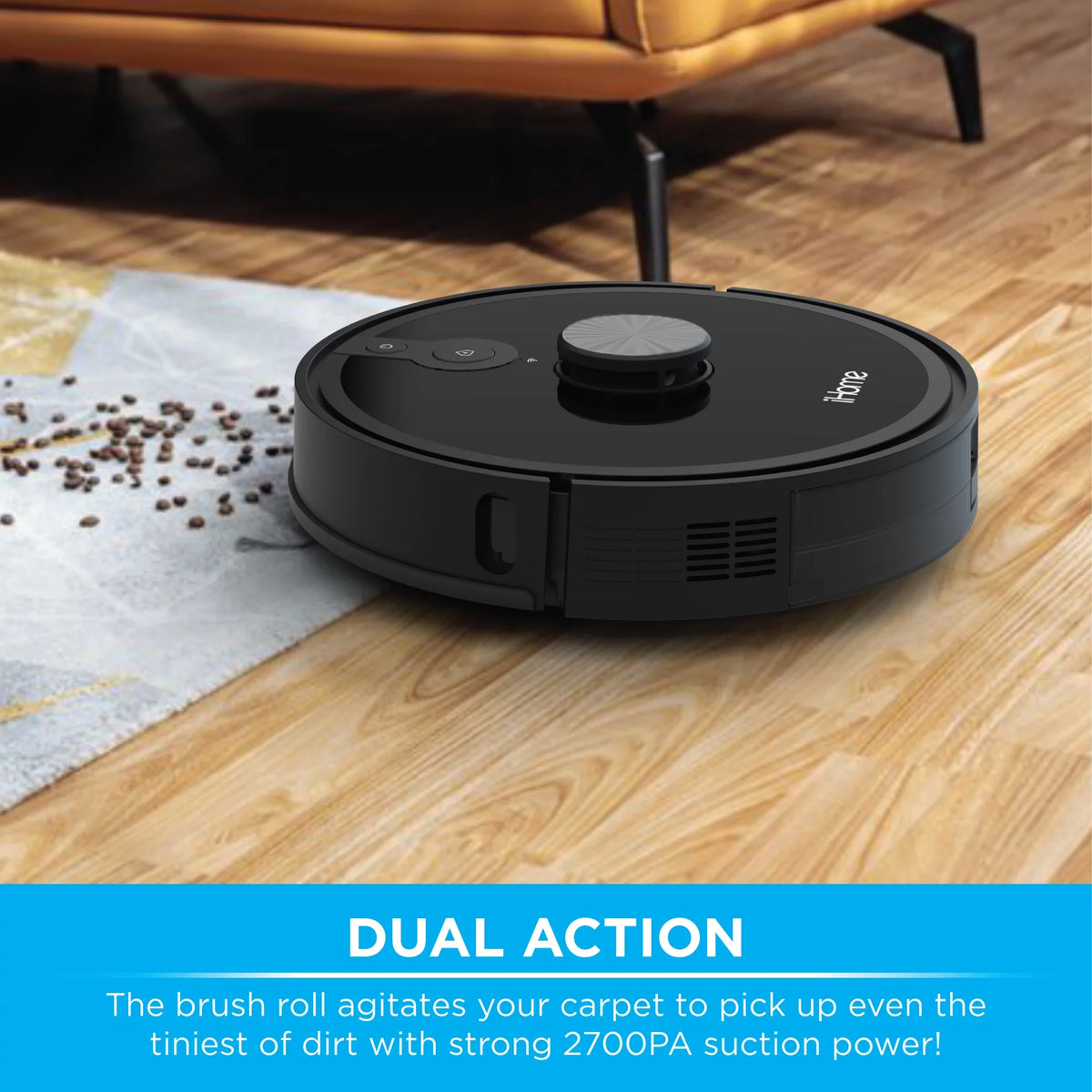 Robot Vacuum with LIDAR Navigation, 150 Min Runtime, 2700pa Suction Z607326