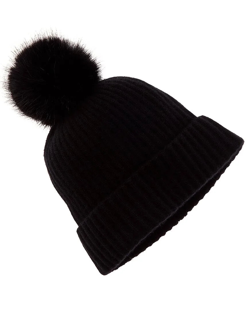 Black Cashmere Hat E251