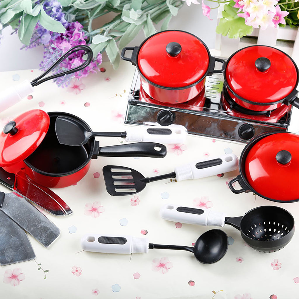 13 Piece Kitchen Toys Set with Pots and Pans R62535