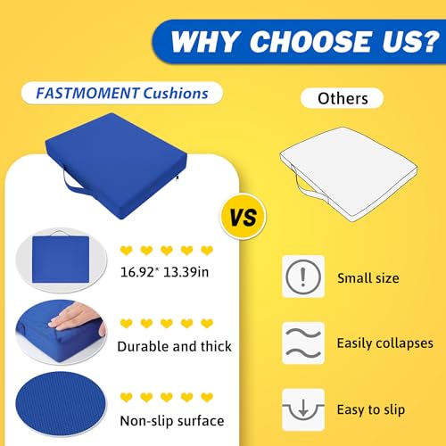 2 Pcs Water-Repellent Stadium Seat Cushions T75090