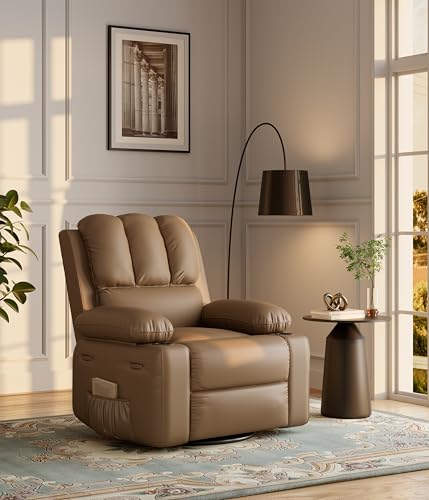 Oversized Grey Recliner Chair with Heat and Massage M52193