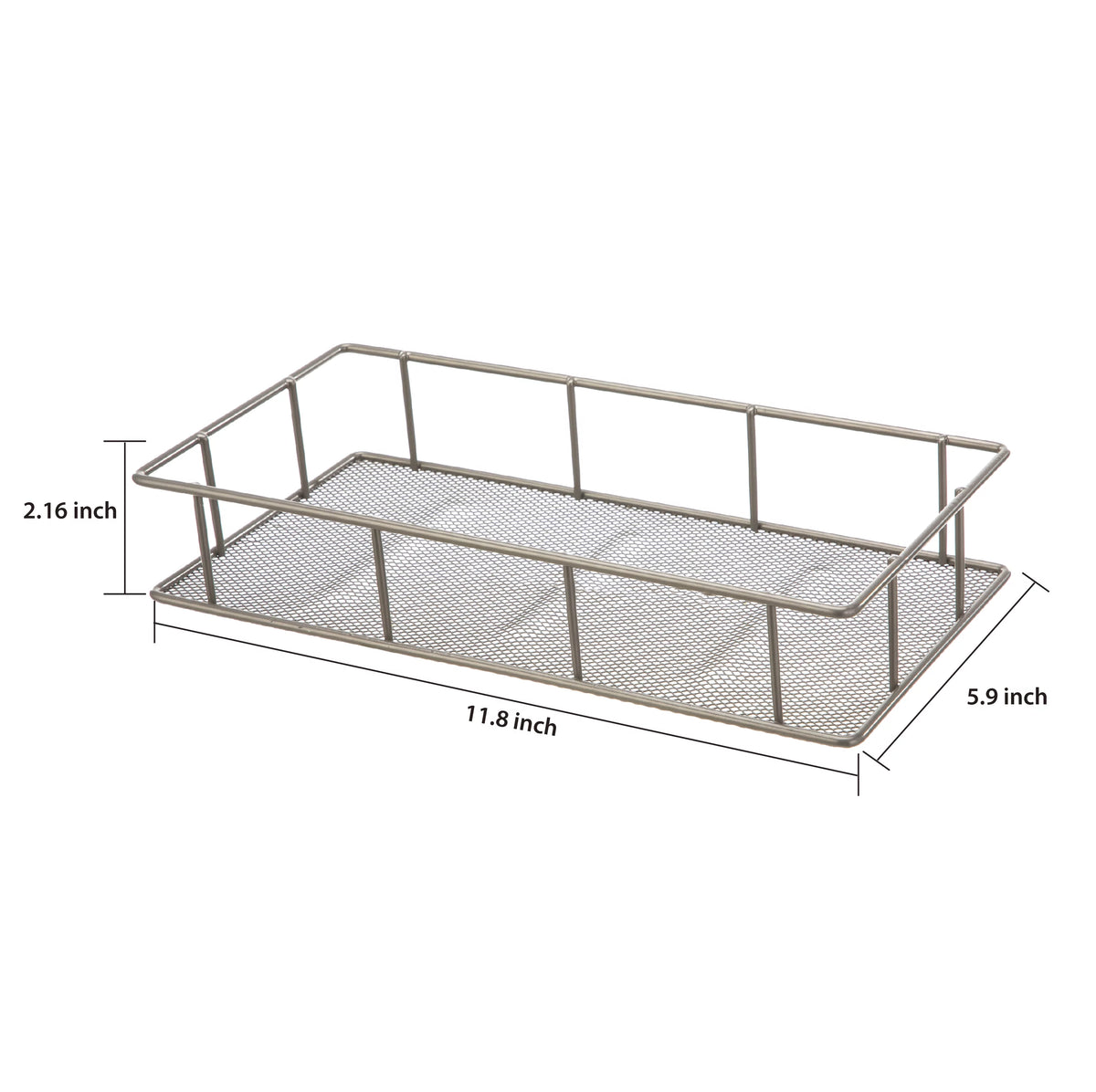 4 Piece Steel Satin Nickel Bath Shelves Set Y7020