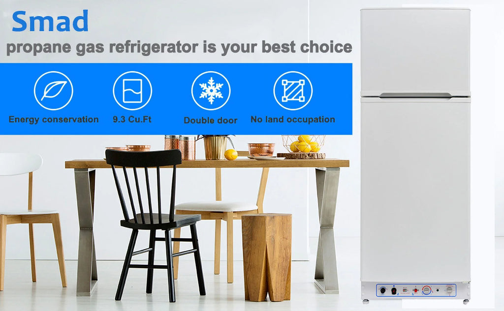 9.3 Cu ft Propane Refrigerator Gas Fridge E225753