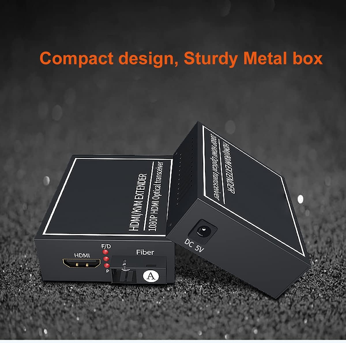 HDMI Extender Over Fiber Optic Cable up to 20Km, 1080P, 1 Transmitter and 1 Receiver D3758