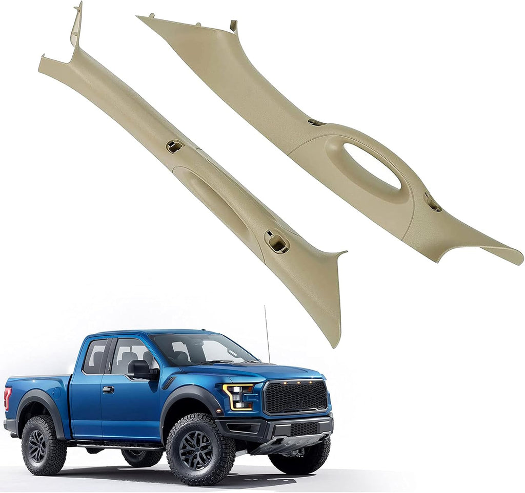 Pair of A Pillar Interior Trim Grab Handle Driver Passenger Side Compatible with 2004-2008 Ford F150 Replacement Pack of 2 X57347