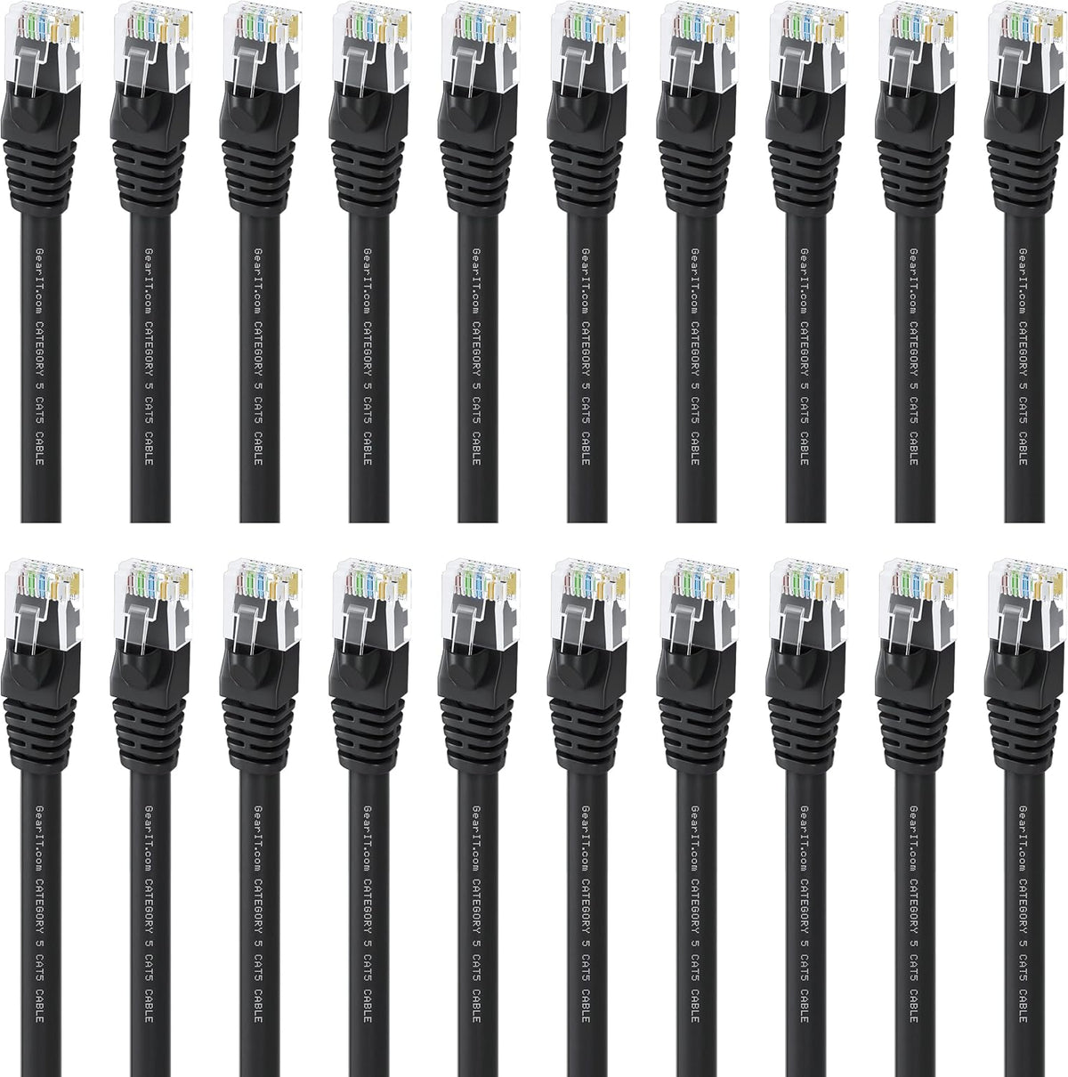 Cat5e Ethernet Patch Cable 3 Feet Black H959111