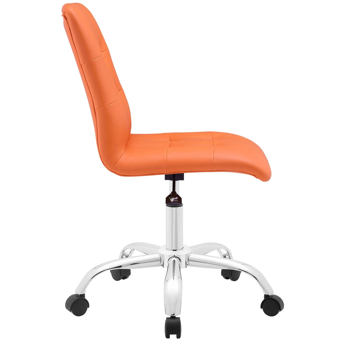 Orange Armless Mid Back Office Chair N556620