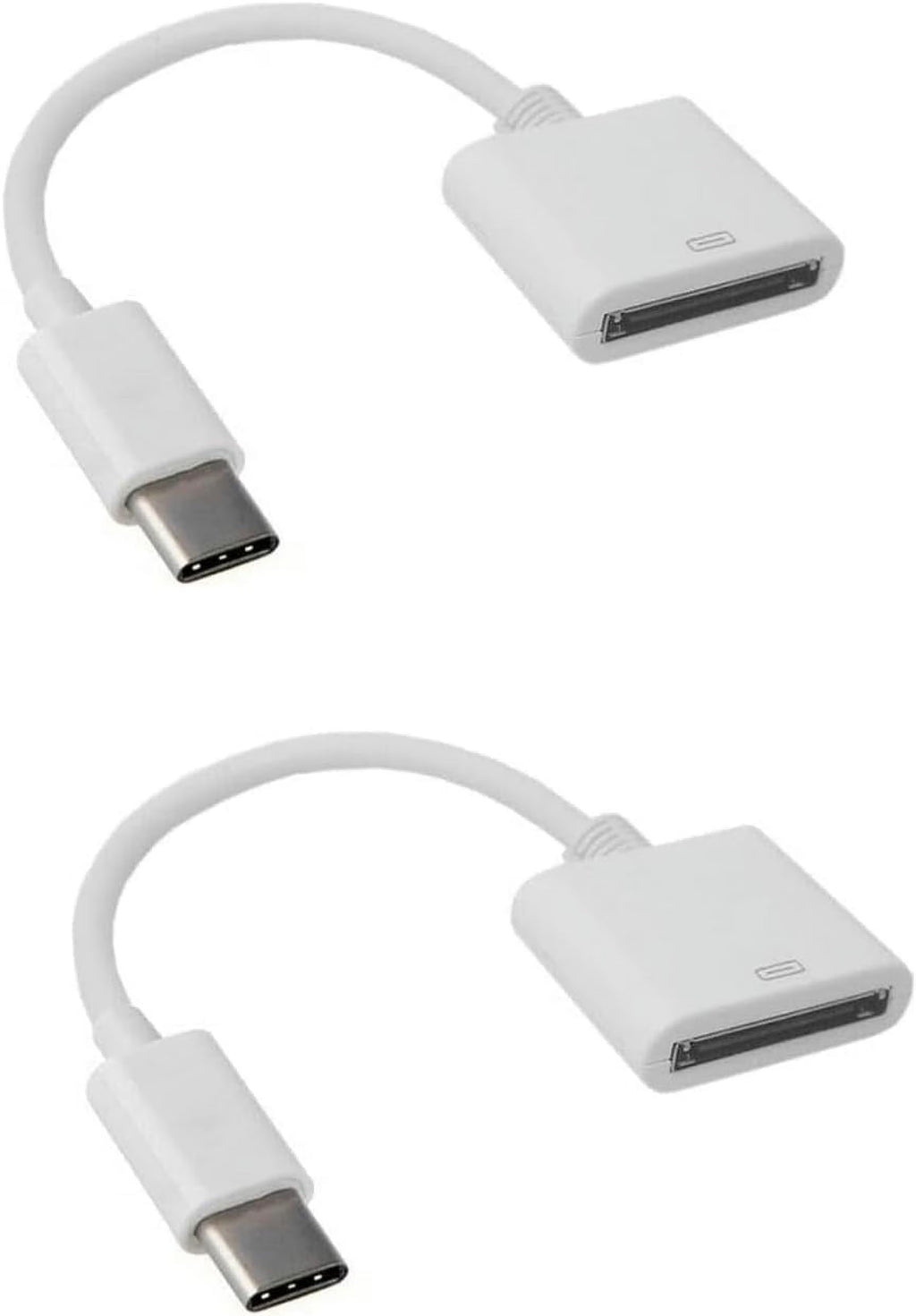 White 30pin Female to USB 3.1 Type-C Sync Data Charging Adapter Cables V735