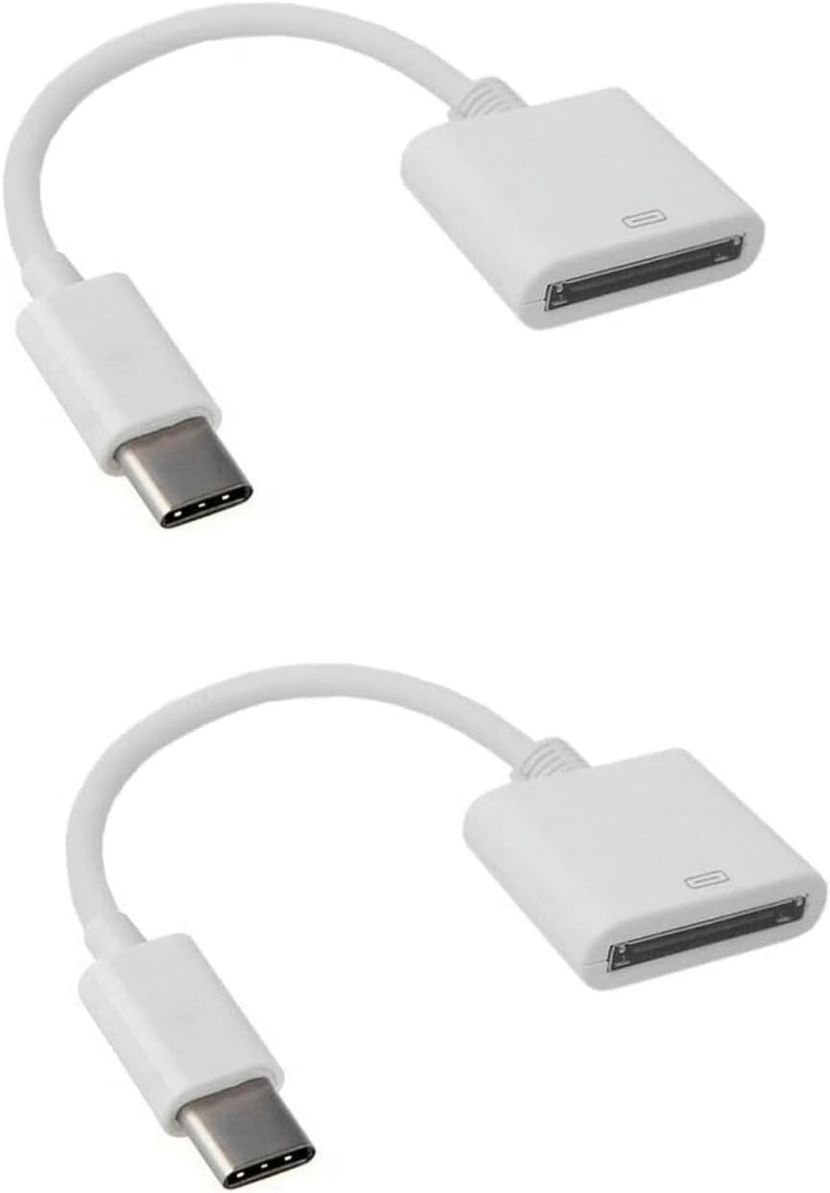 White 30pin Female to USB 3.1 Type-C Sync Data Charging Adapter Cables V735