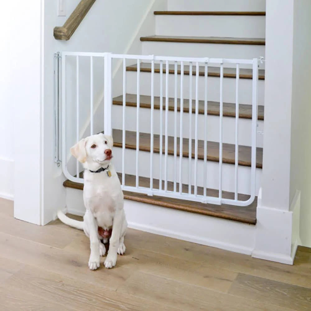 White Stairway Pet Gate H825358