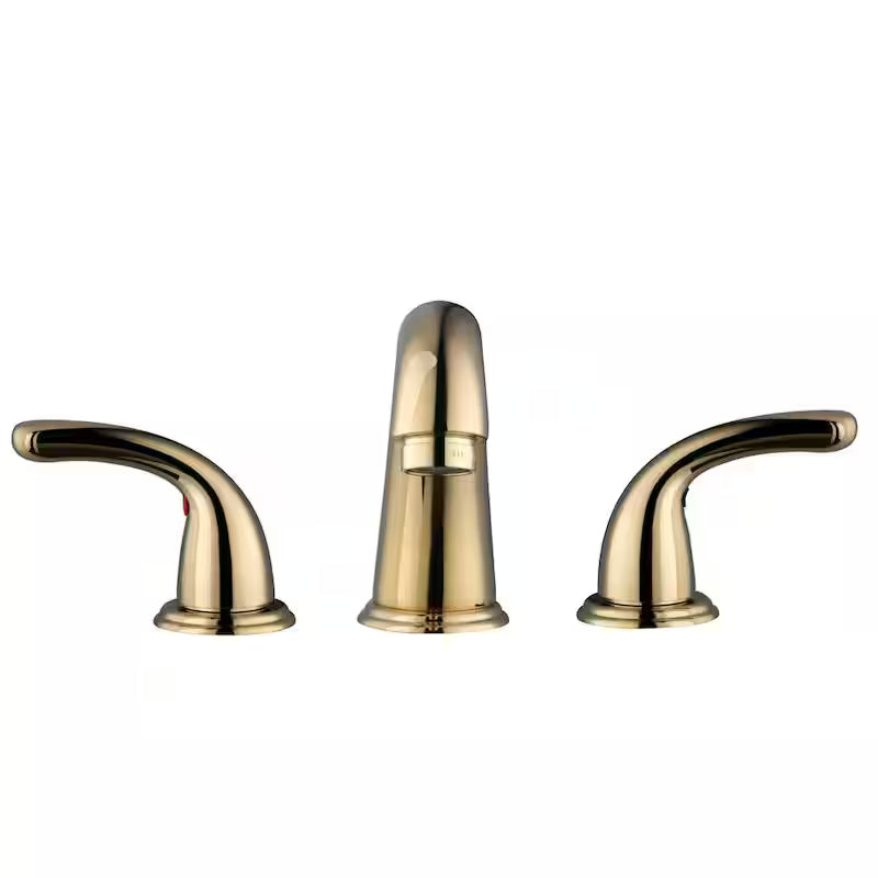 8 in. Widespread Double-Handle High-Arc Bathroom Faucet in Polished Brass G84692