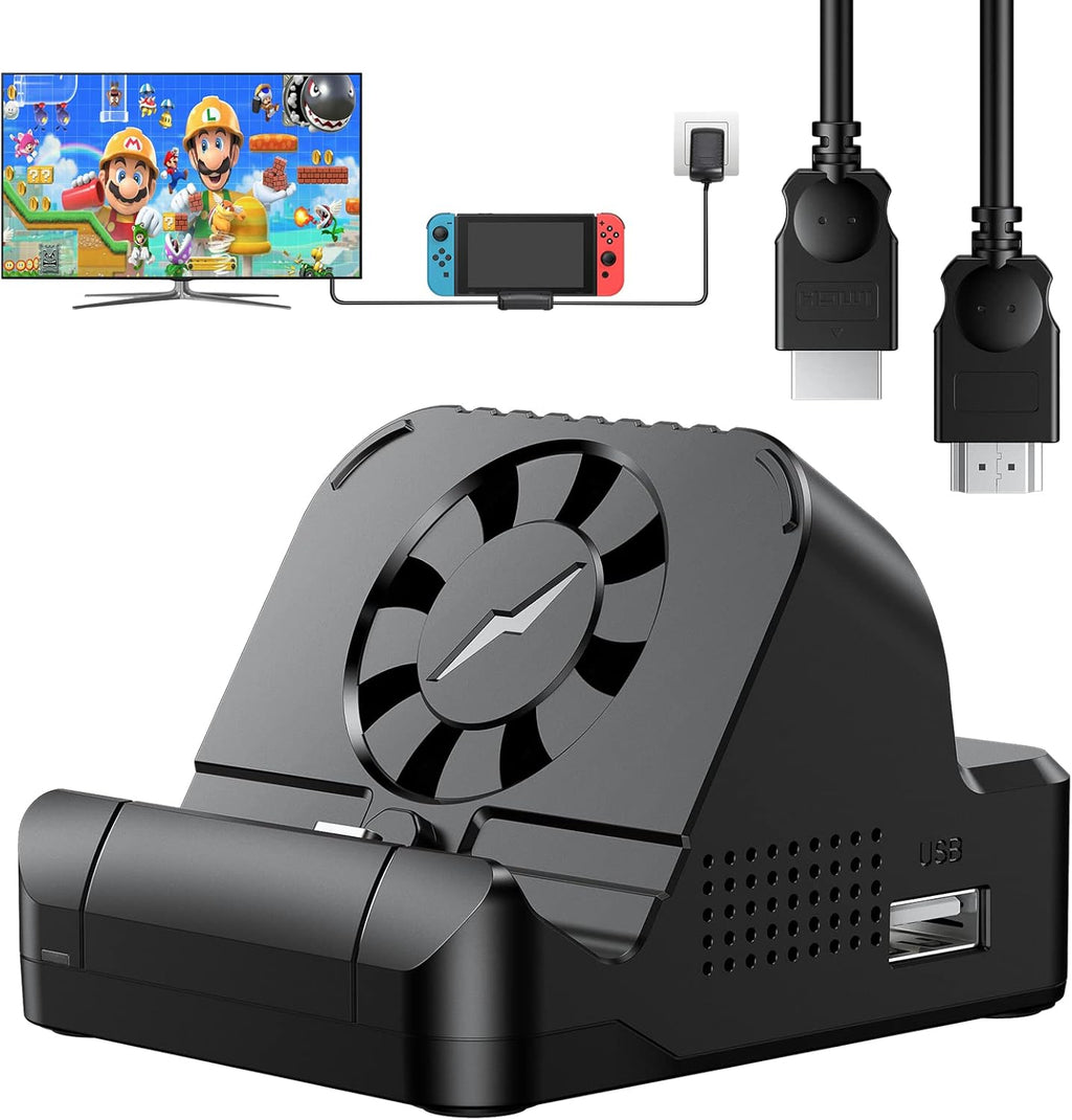 4K HDMI Portable Docking Station with Cooling Fan and USB 3.0 Port C947537