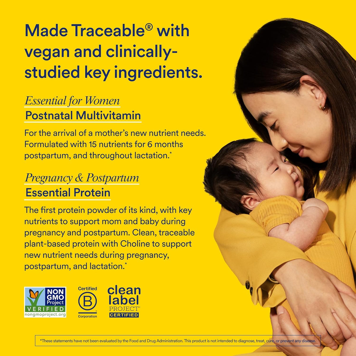 Postnatal Multivitamin and Protein Duo with Organic Vanilla Protein Powder 20g F385