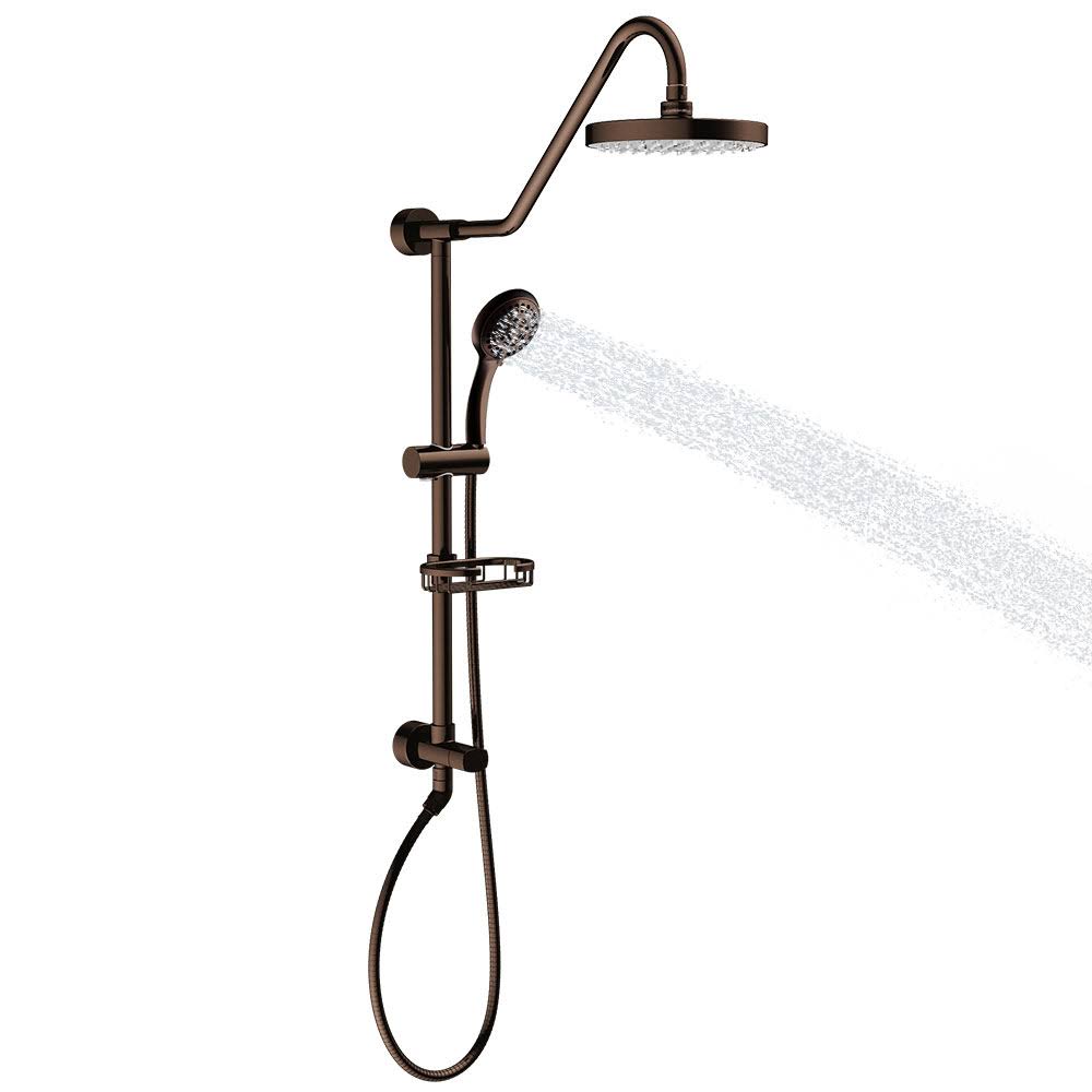 Dual Rain Shower Hand Held Head Spa System, Oil Rubbed Bronze U42334