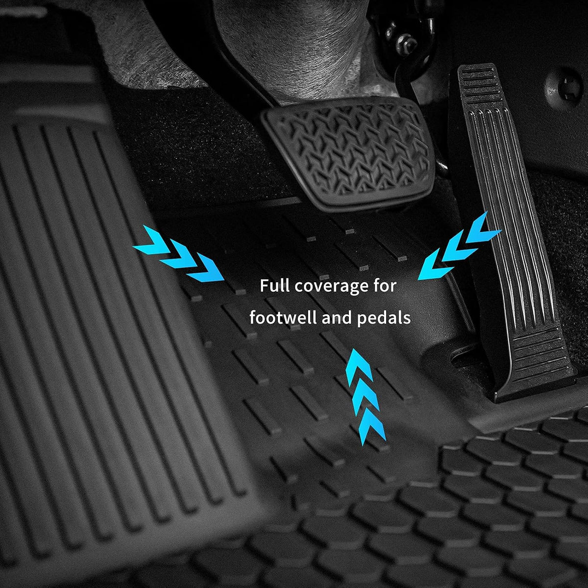 Black TPE All Weather Floor Mats I3394