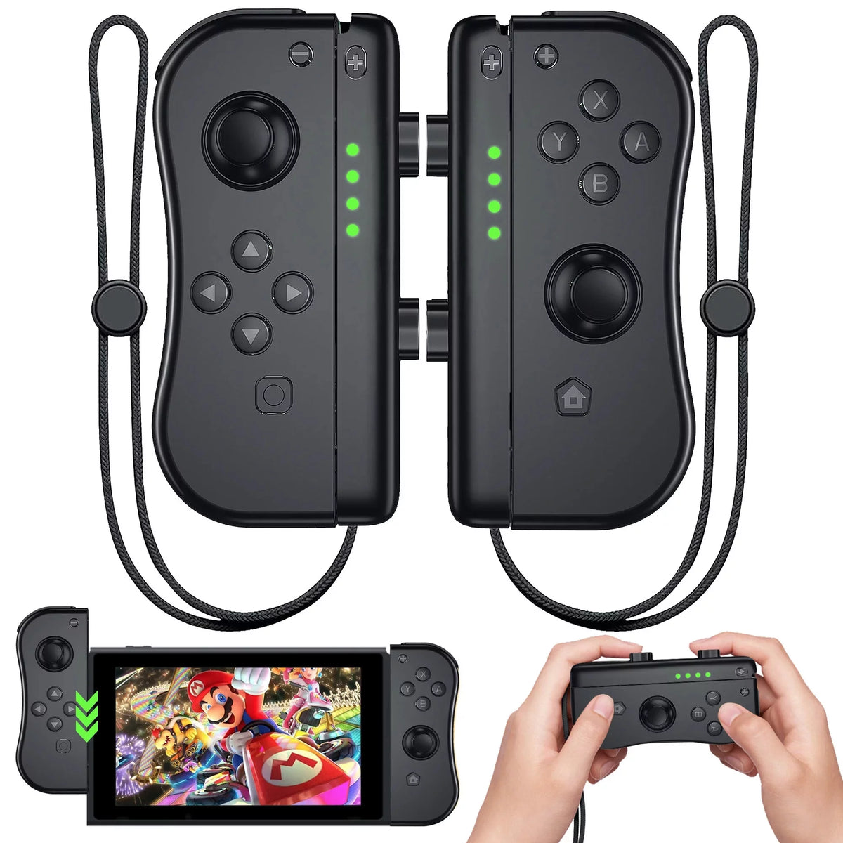 Black Wireless Joypad Controllers for Nintendo Switch T635010