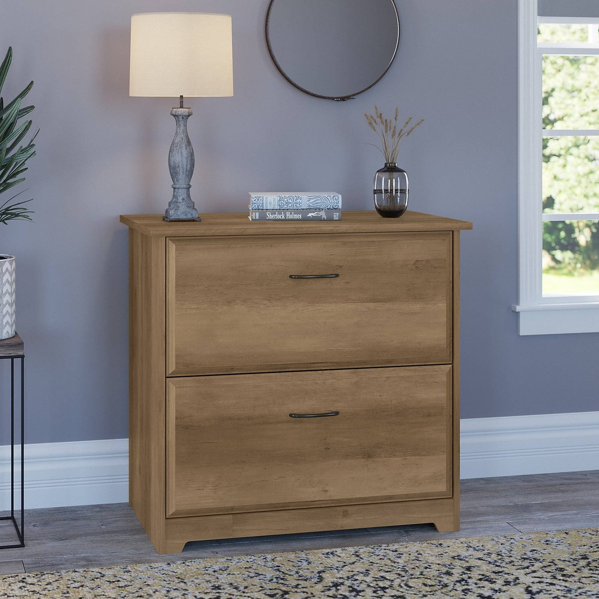 2 Drawer Lateral File Cabinet in Reclaimed Pine E8911