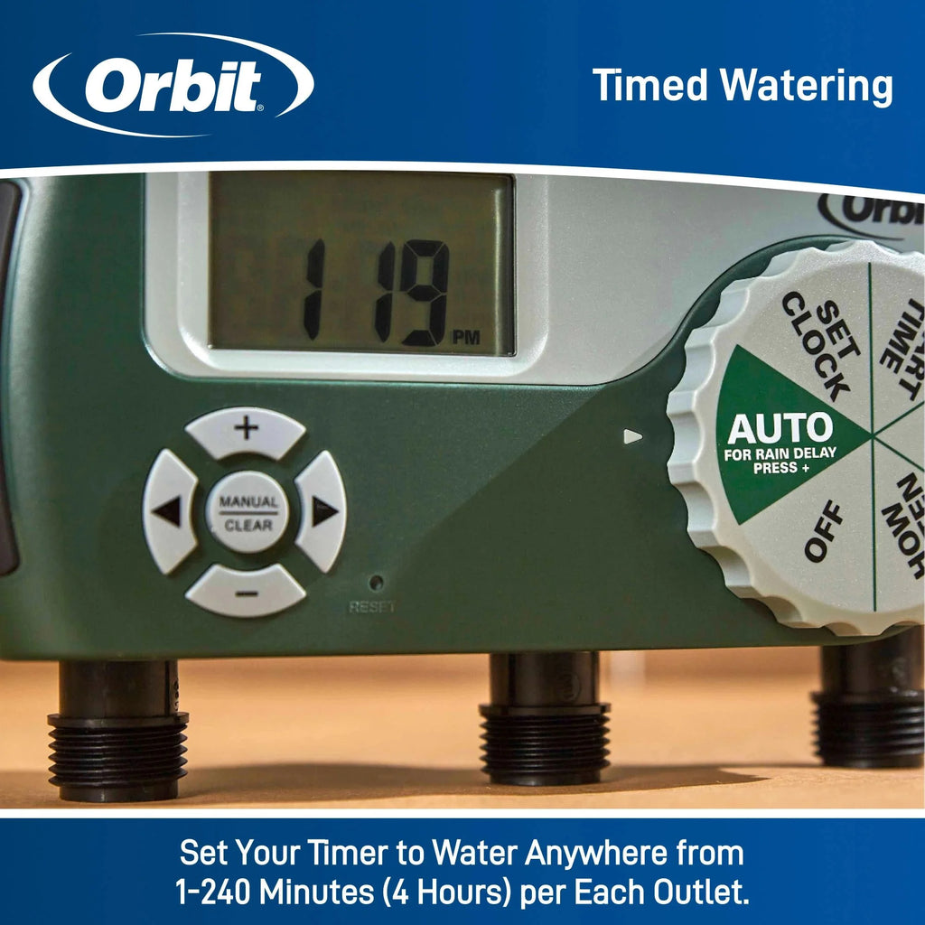 3-Outlet Programmable Hose Faucet Timer Z716403