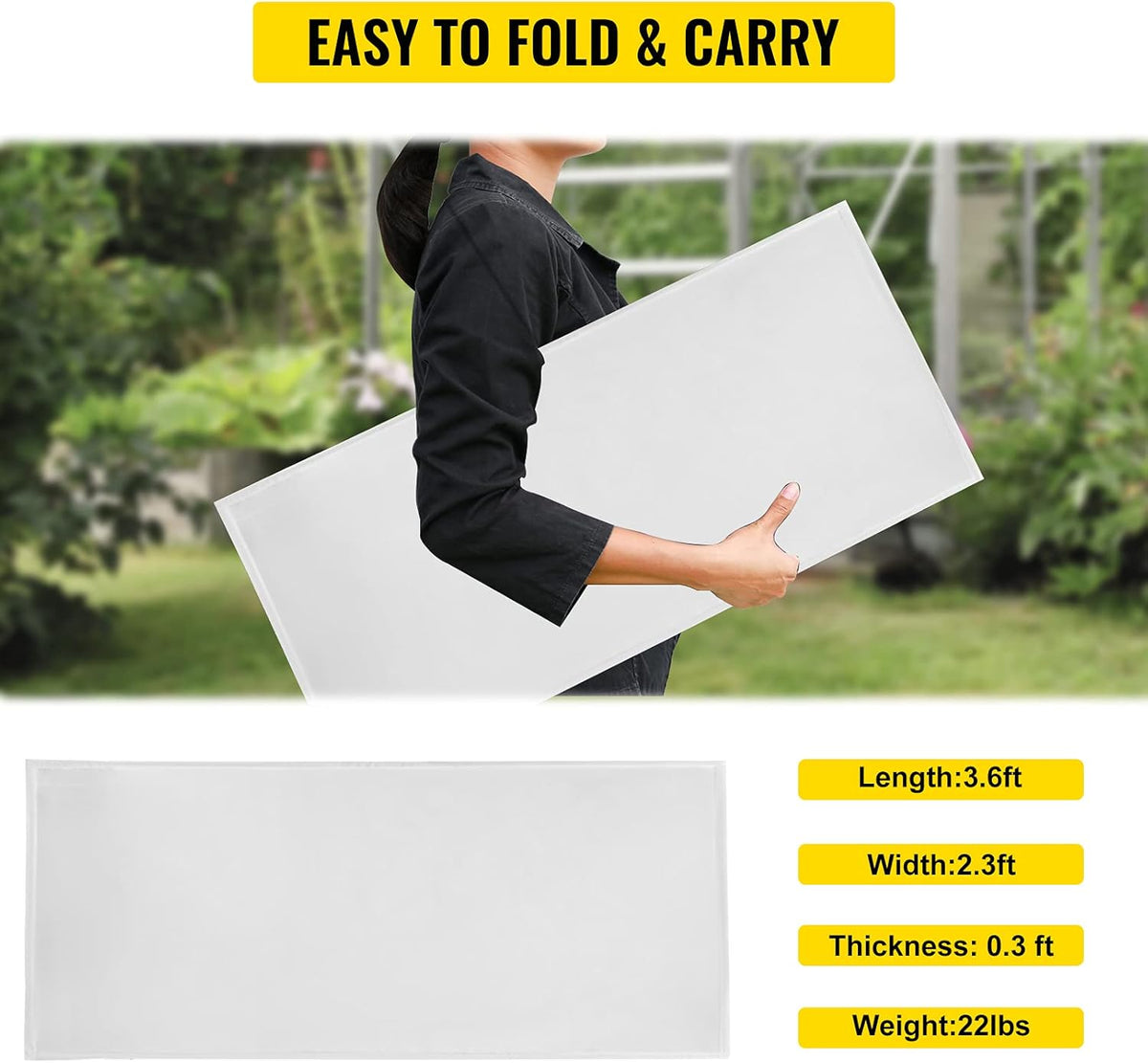 White and Black Portable DJ Facade Booth with Travel Bag P877