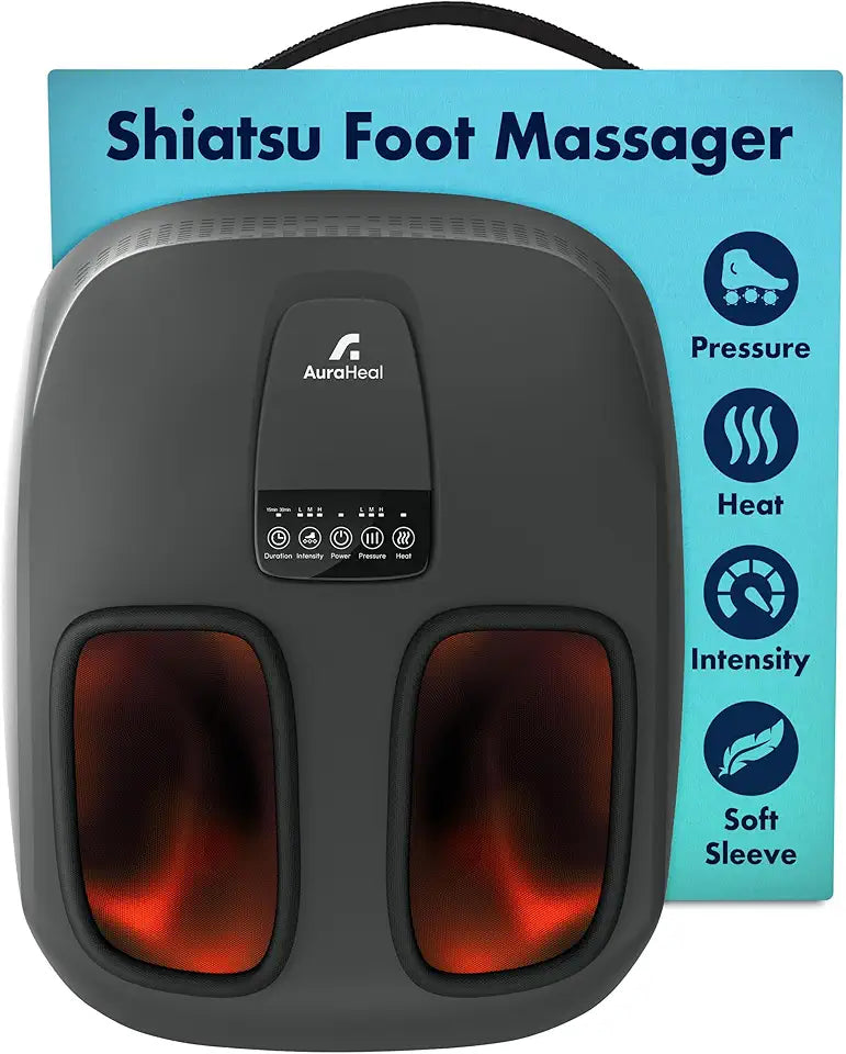 Shiatsu Foot Massager with Heat & Deep Kneading G518