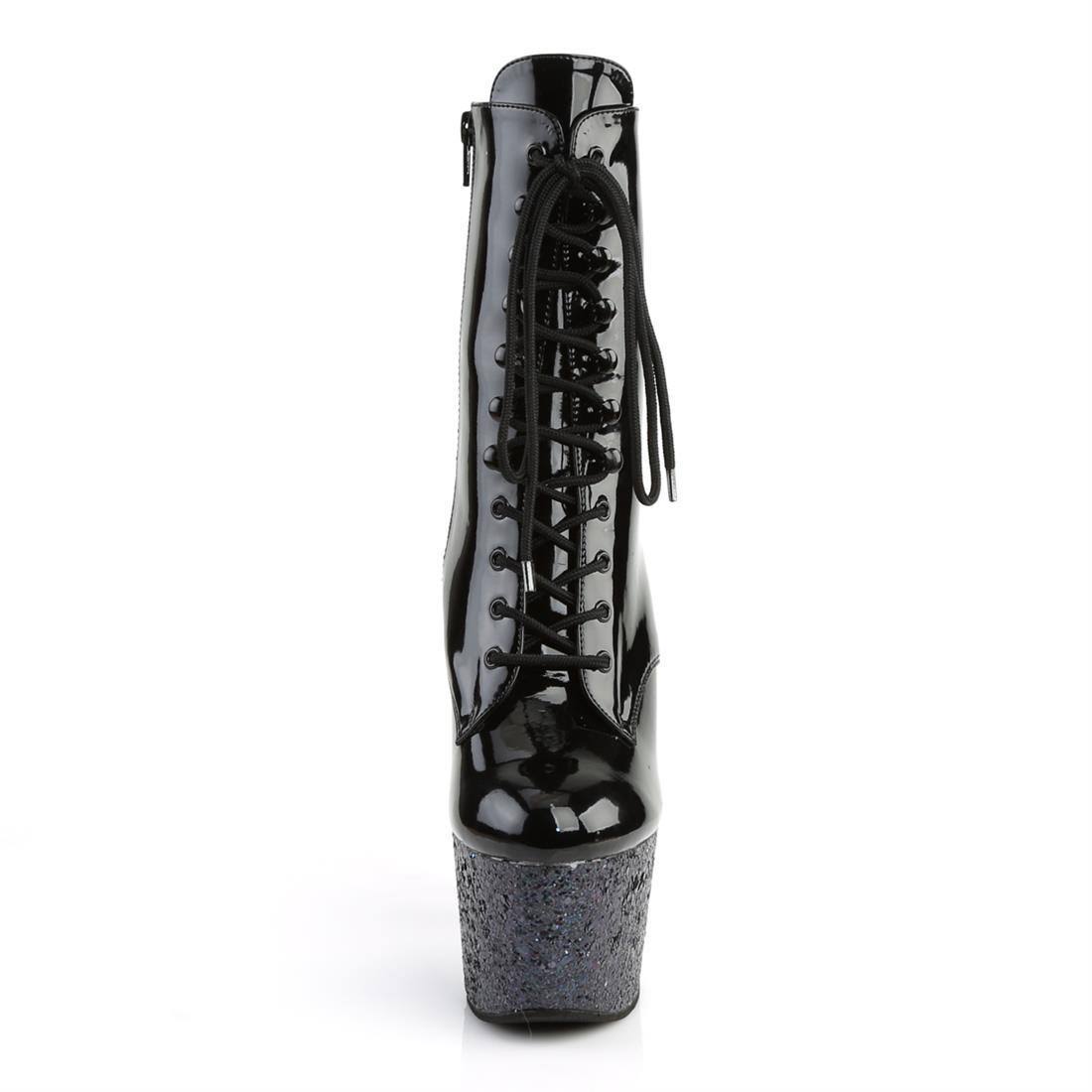 Black 7x22 Heel Platform Ankle Boot C307200