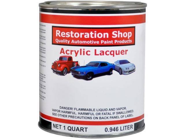 White Acrylic Lacquer Car Auto Paint Quart Kit T834