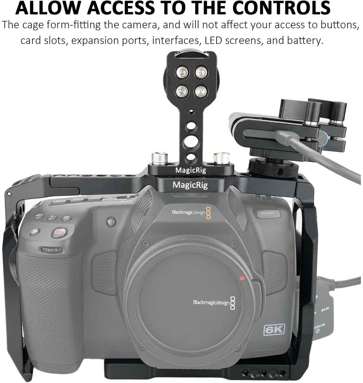 Full Cage Kit with Rubber Top Handle & T5 SSD Mount R118