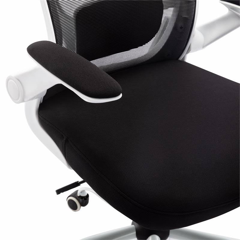 White Adjustable Mesh and Metal Office Chair O7441