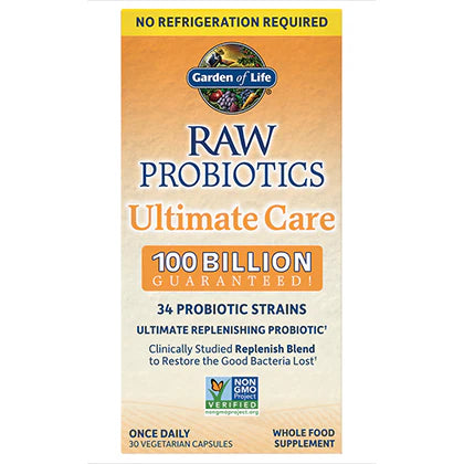 30 Vegetable Caps Raw Probiotics C880863