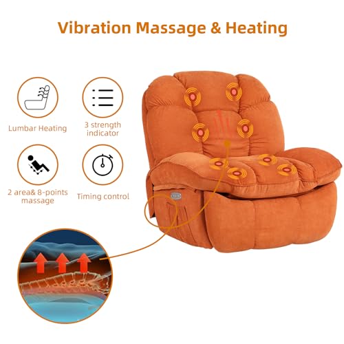 Green Power Recliner Chair with Heated and USB Z58023