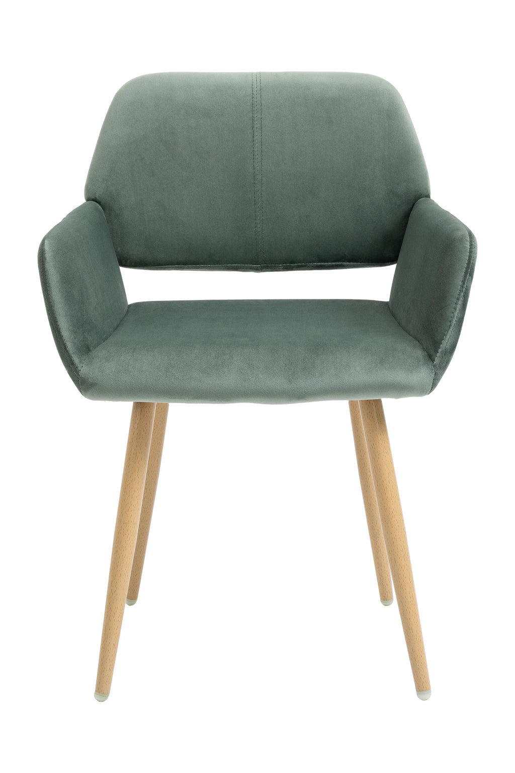 Velvet Desk Chair No Wheels O991