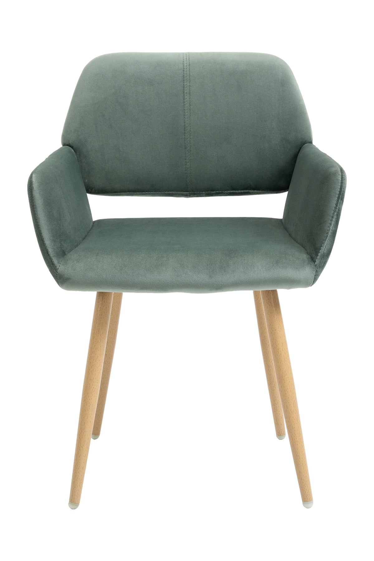 Velvet Desk Chair No Wheels O991