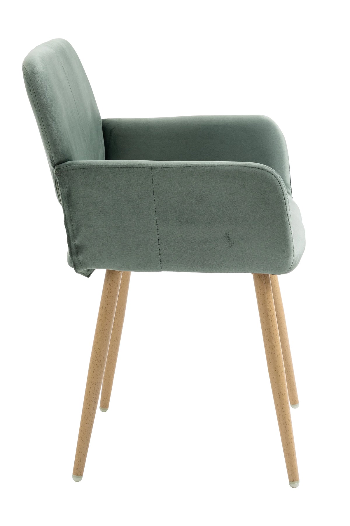 Velvet Desk Chair No Wheels O991