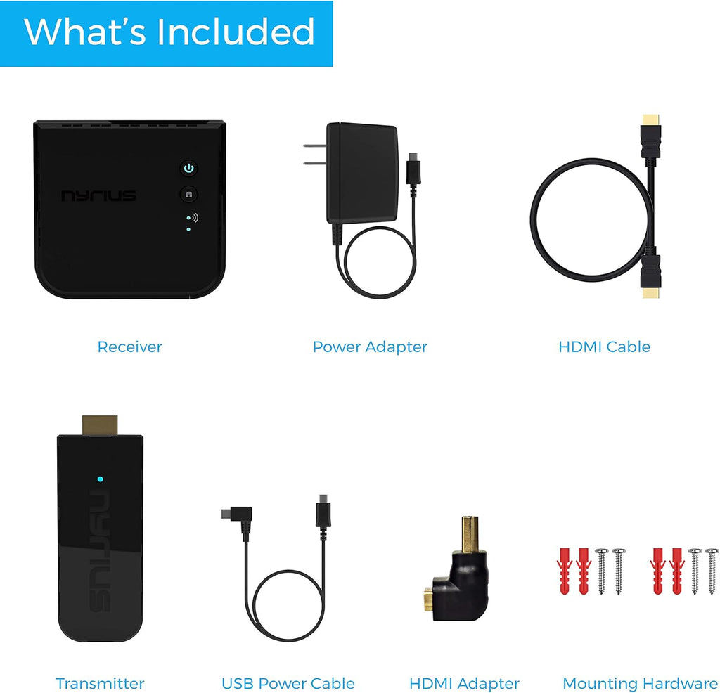 Wireless HDMI Video Transmitter & Receiver for 1080p Video up to 165ft W54637