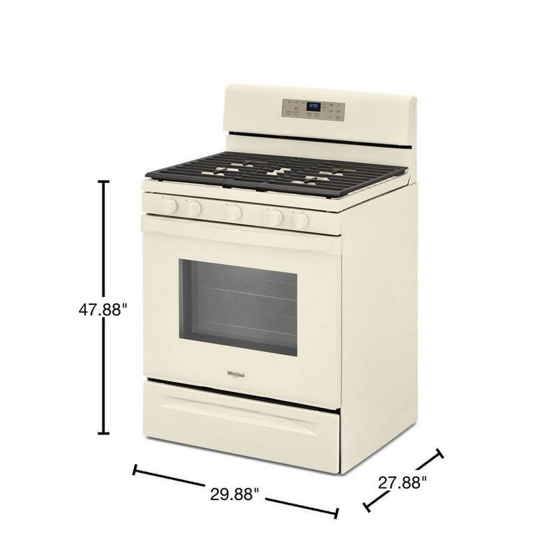 Gas Range with Self Cleaning and Center Oval Burner in Biscuit N188