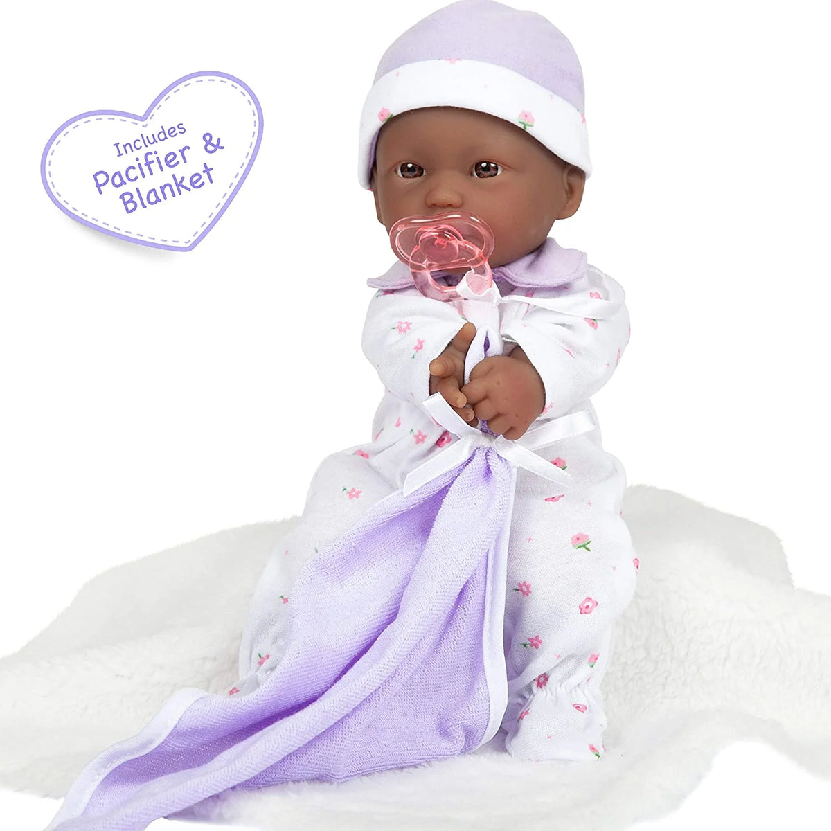 11 inch Soft Body Baby Doll in Purple H9647
