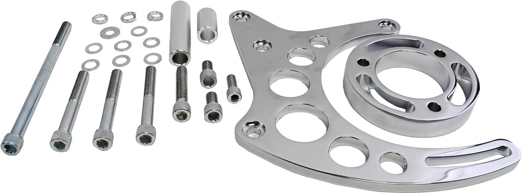 Chrome Water Pump Alternator Bracket Pack of 2 V299111