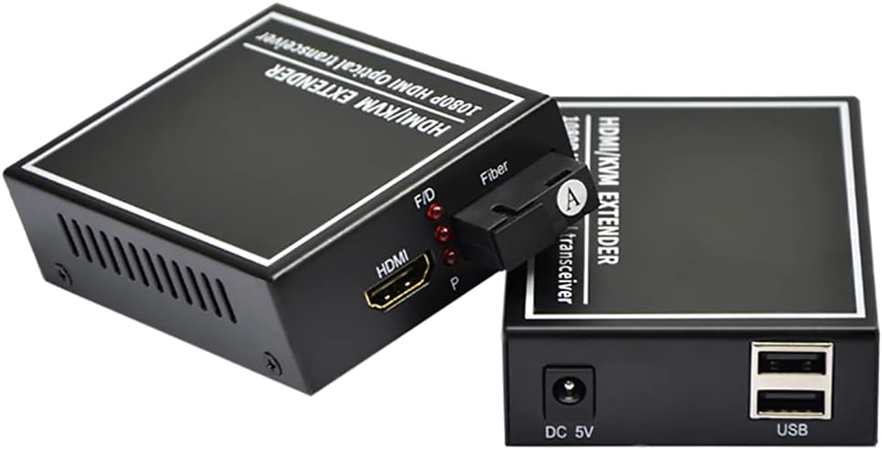 HDMI Extender Over Fiber Optic Cable up to 20Km, 1080P, 1 Transmitter and 1 Receiver D3758