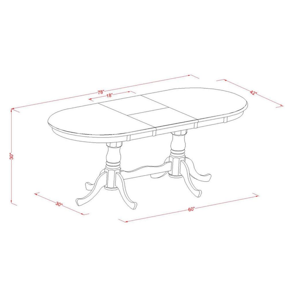 Black Cherry 9 Piece Oval Wood Dining Room Set Q1476