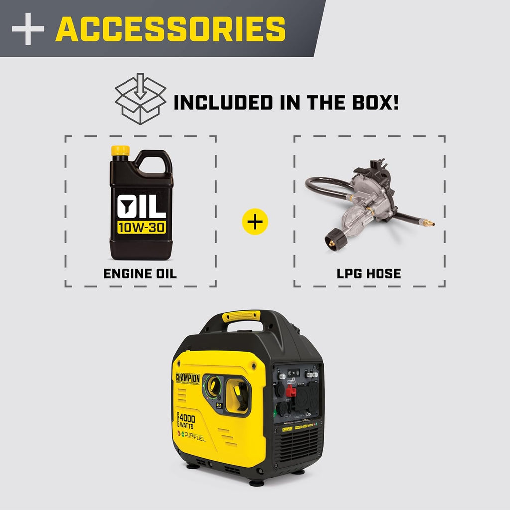 4000-Watt Dual Fuel Portable Inverter Generator M3727