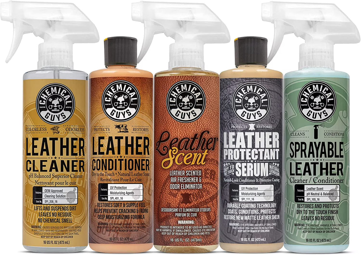 Leather Lovers Kit, 16 oz, 5 Items N363832